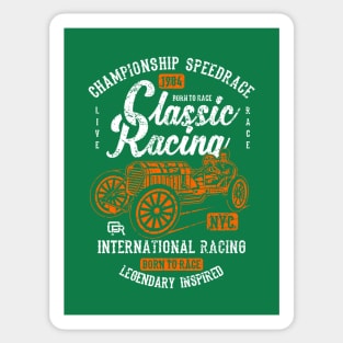 Championship Speedrace Classic Racing International Racing Born To Race Sticker